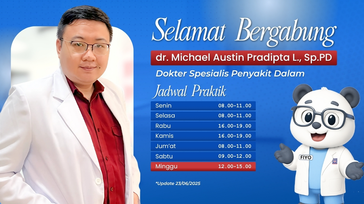 Selamat Bergabung, dr. Michael Austin Pradipta L., Sp.PD di RS Delta Surya