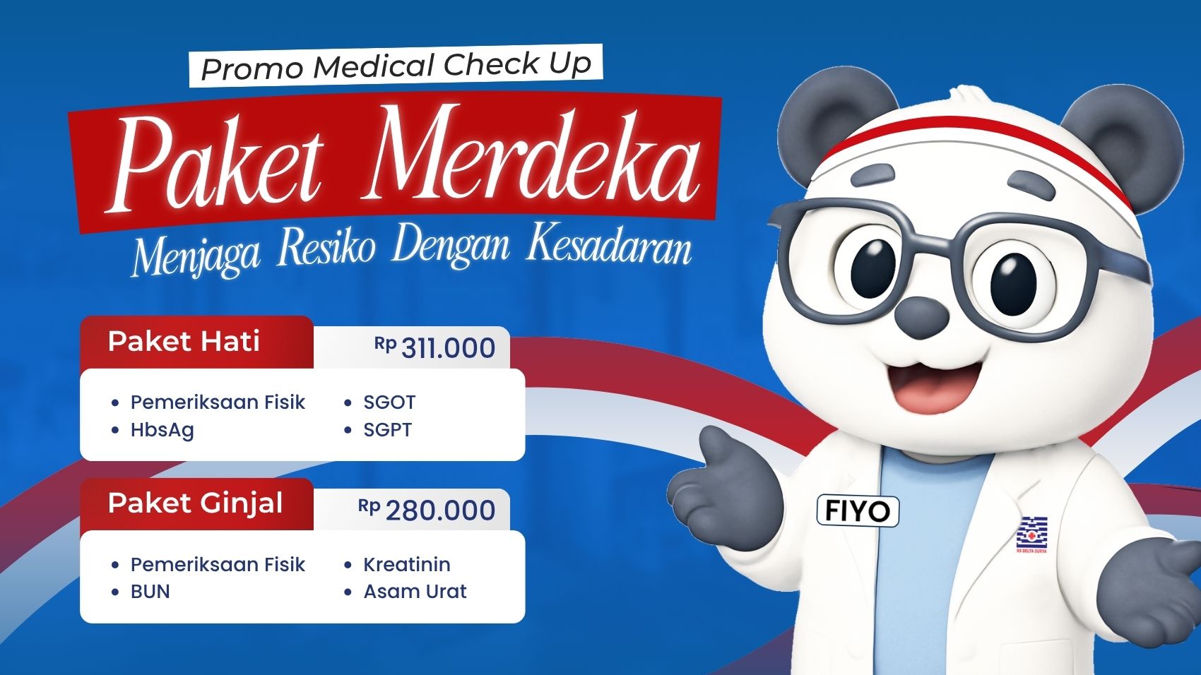 Promo Medical Check Up Paket Merdeka RS Delta Surya