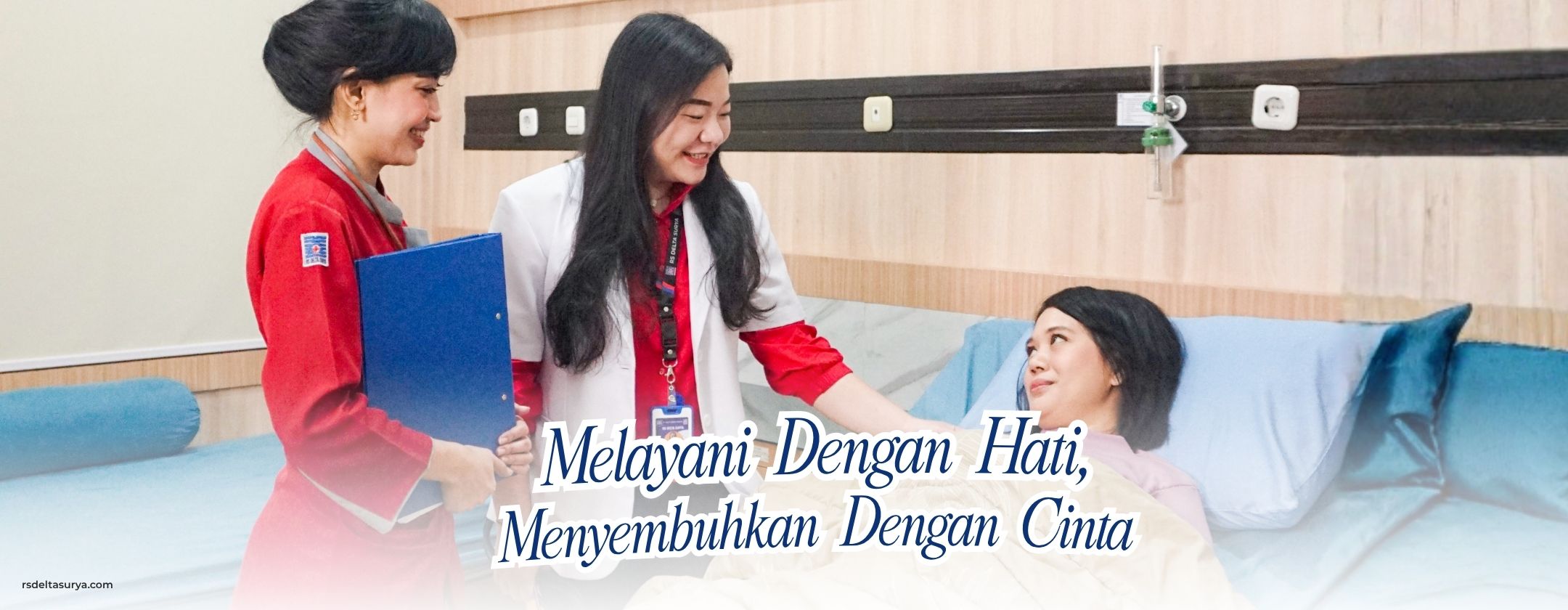 Banner Melayani dengan Sepenuh Hati RS Delta Surya