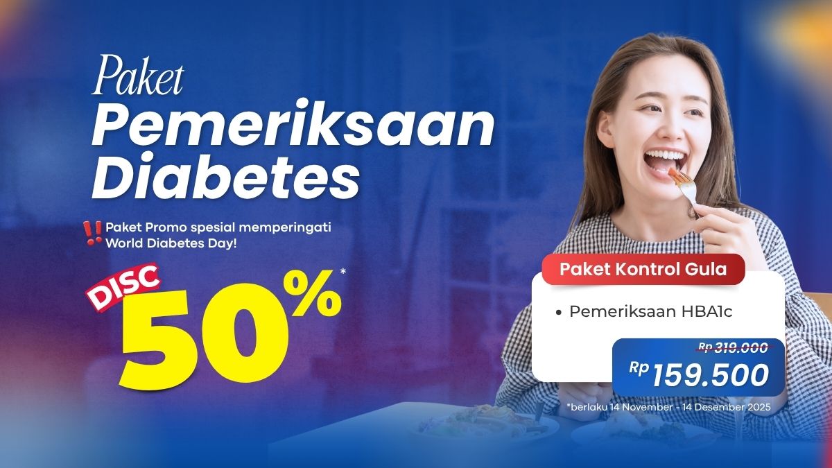 Promo paket pemeriksaan diabetes hba1c RS Delta Surya