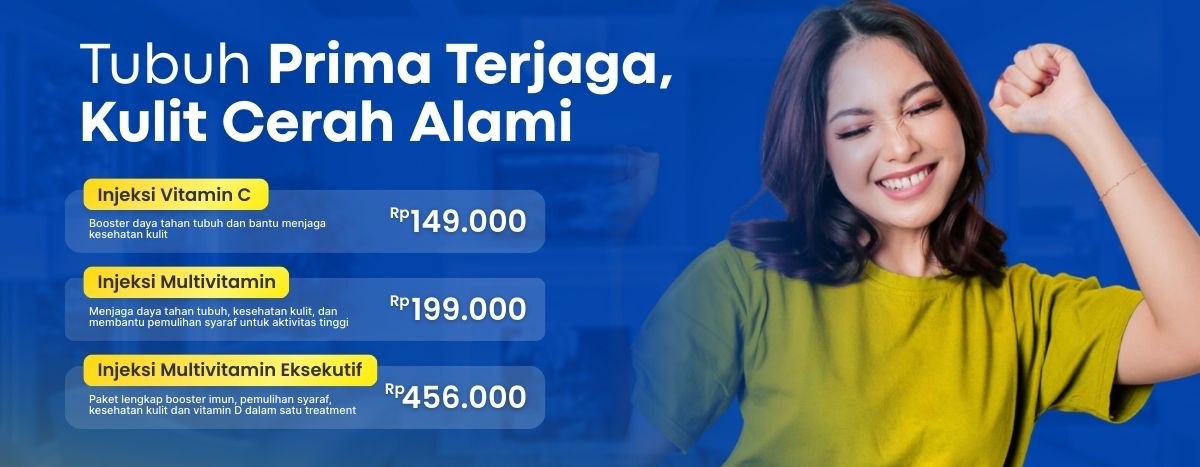 Pasien mendapatkan layanan injeksi multivitamin eksekutif di RS Delta Surya