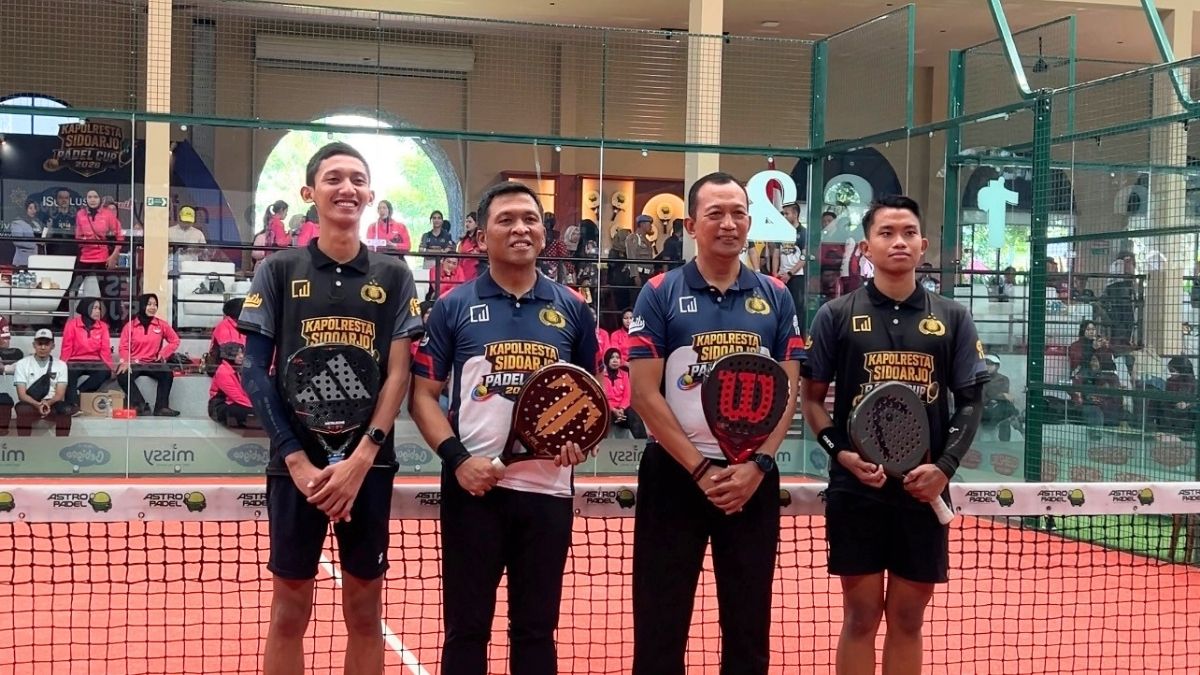 Medical Team RS Delta Surya memberikan dukungan medis pada Kapolresta Sidoarjo Padel Cup 2026.